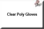 Clear Poly Gloves